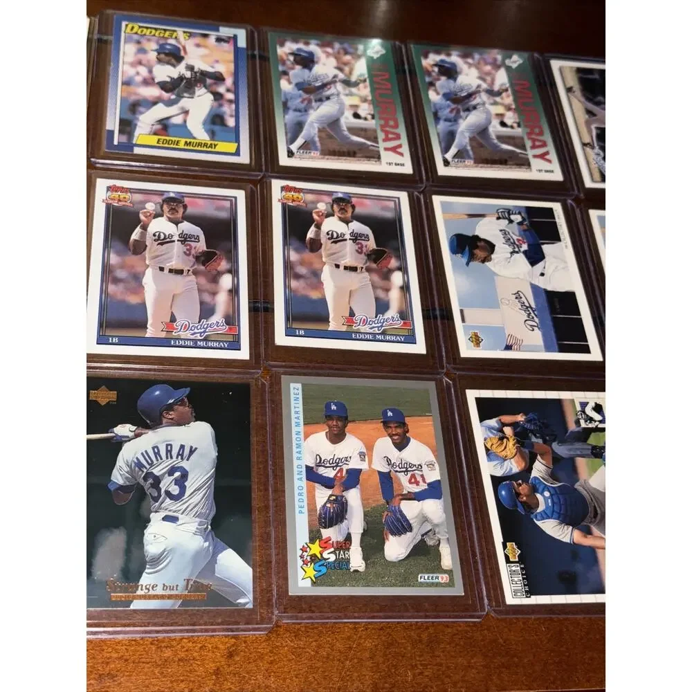 Lot 135+ Los Angeles LA Dodgers Baseball Cards Eddie Murray Pedro Ramon Martinez